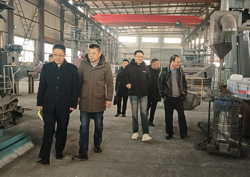 中国铸造机械协会莅临青岛滨海金成铸造机械有限公司考察